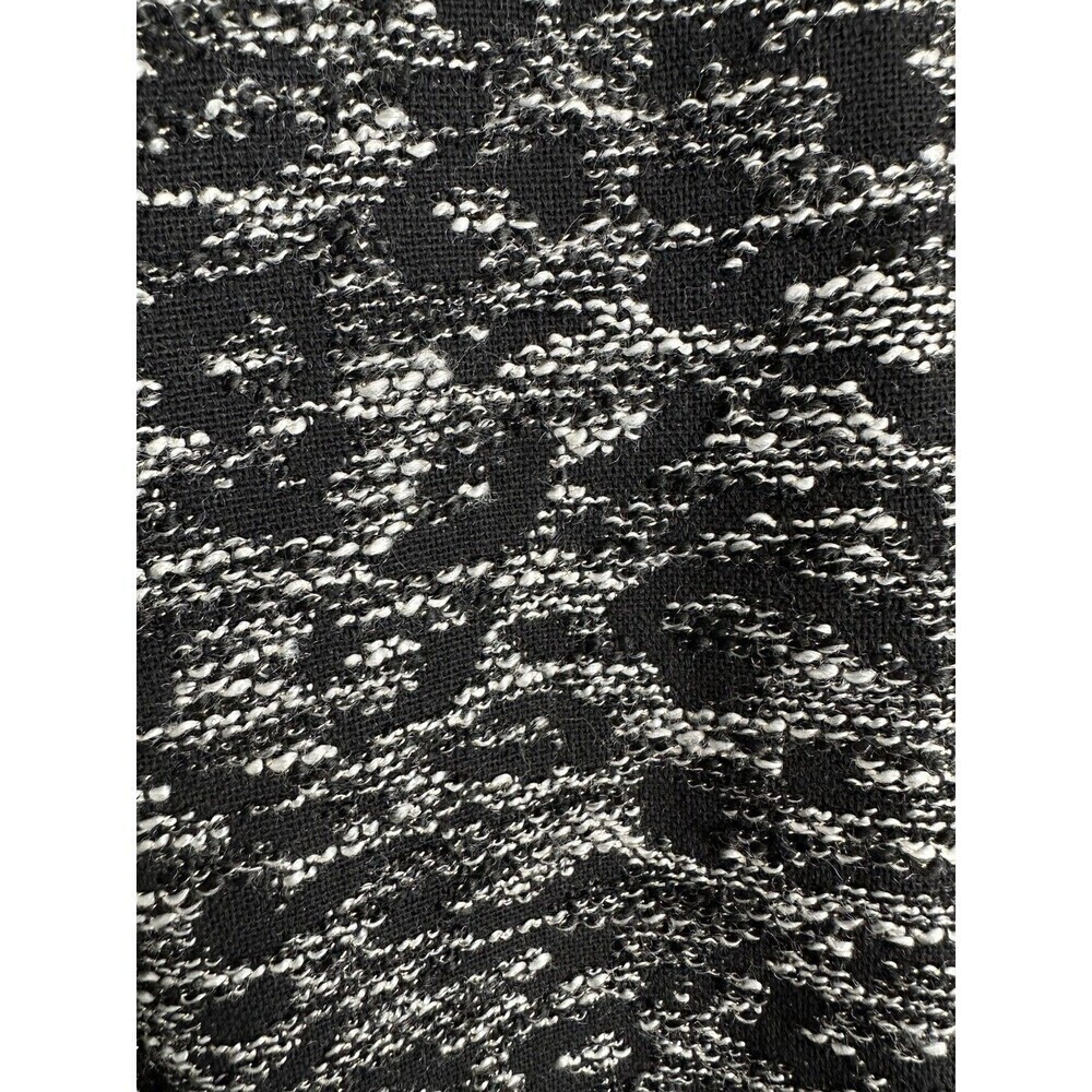Chicos Jacquard Jacket Womens Size 3 XL Black White Full Zip Long Sleeve Knit - Picture 8 of 8